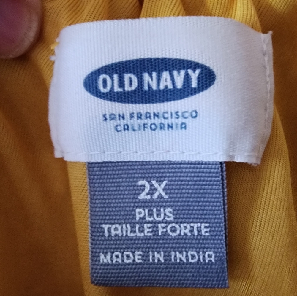 Old Navy Yellow Floral One Shoulder Ruffled Sundress Plus Sz 2x - Picture 7 of 13